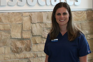 Mary O'Malley is Dr. Richard Eber's hygienist at Dental Associates Alsip